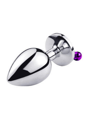 Plug bijou aluminium violet avec clochettes Taille S -  RY-001-A-ZB